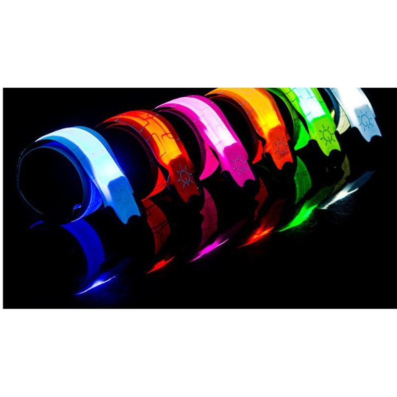 Night Running Wristband Arm Light USB Sports Glowing Armband LED Snap Ring_voghion.com