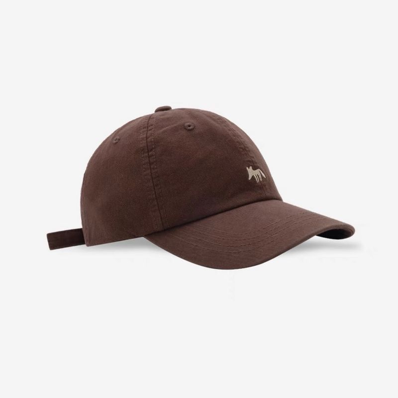 Cute Versatile Little Fox Embroidered Baseball Unisex Spring Summer Korean Street Fashion Duckbill Cap Face Slimming_voghion.com
