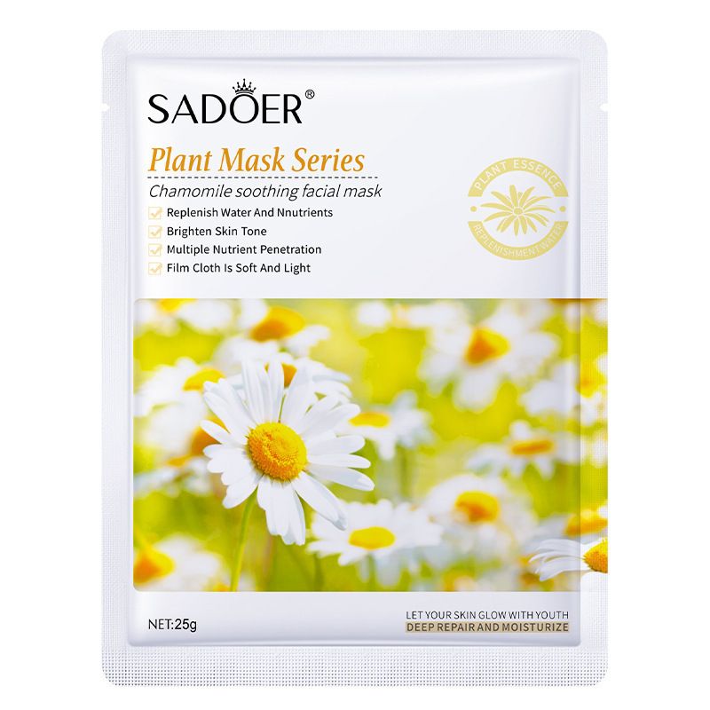 Confezione completa di maschere SADOER Plant Fruit Mask Sheet in inglese, streaming live di prodotti per la cura della pelle_voghion.com