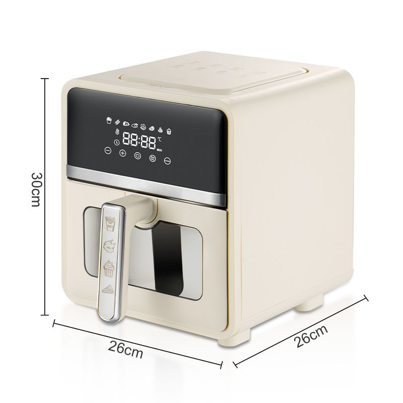 RAF European Standard 5L Air Fryer Household New Multi-functional Smart Household Visual Electric Fryer Without Oil Fume_voghion.com