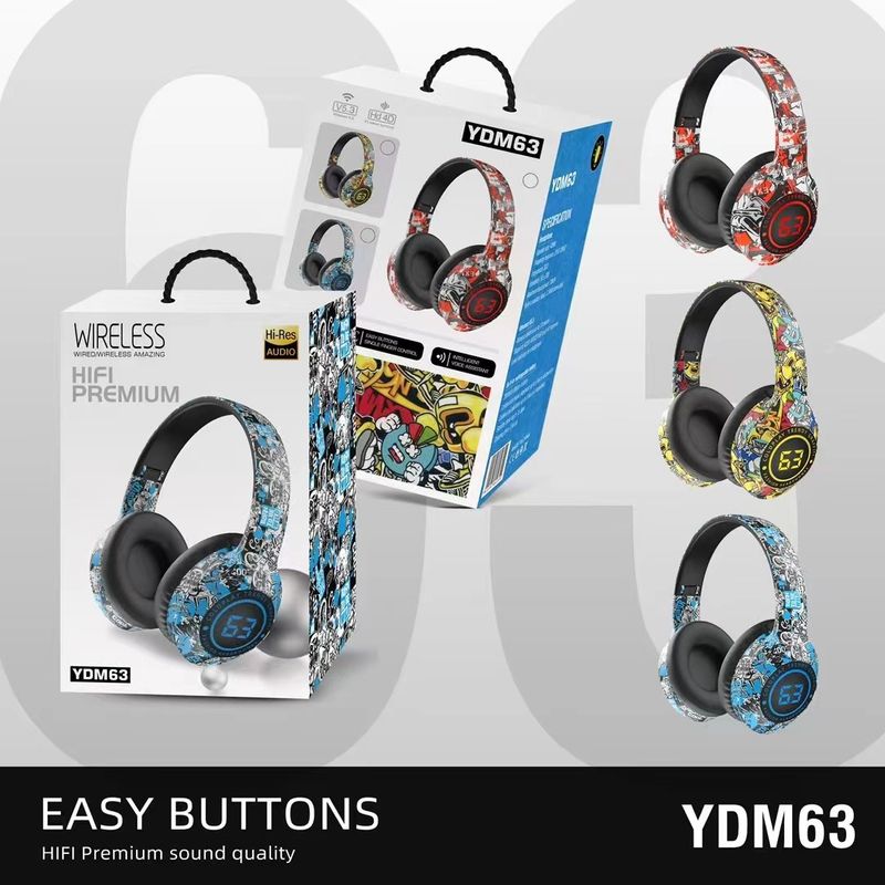 Spot Beliebte Graffiti Kreative Headset Bluetooth Headset Keine Verzögerung_voghion.com