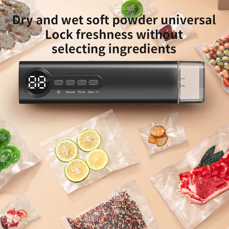 Mini sigillatrice sottovuoto USB - Macchina sigillatrice per sacchetti alimentari ricaricabile per uso domestico per il confezionamento in cucina_voghion.com