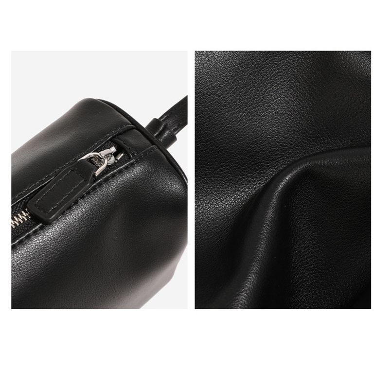 Borsa a tracolla mini a doppio uso con tracolla a mano in pelle bovina con strato superiore_voghion.com