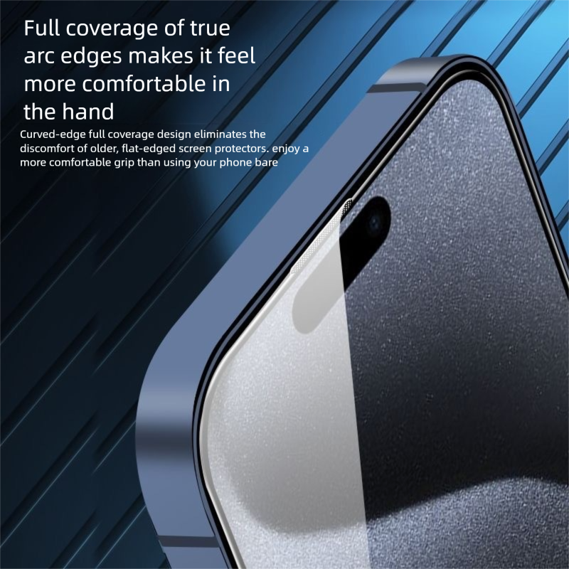Suitable For IPhone 16 Full Screen Anti-Peeping Tempered Glass Iphone 15 Pro/16 Pro Max Privacy Dustproof Phone Film_voghion.com