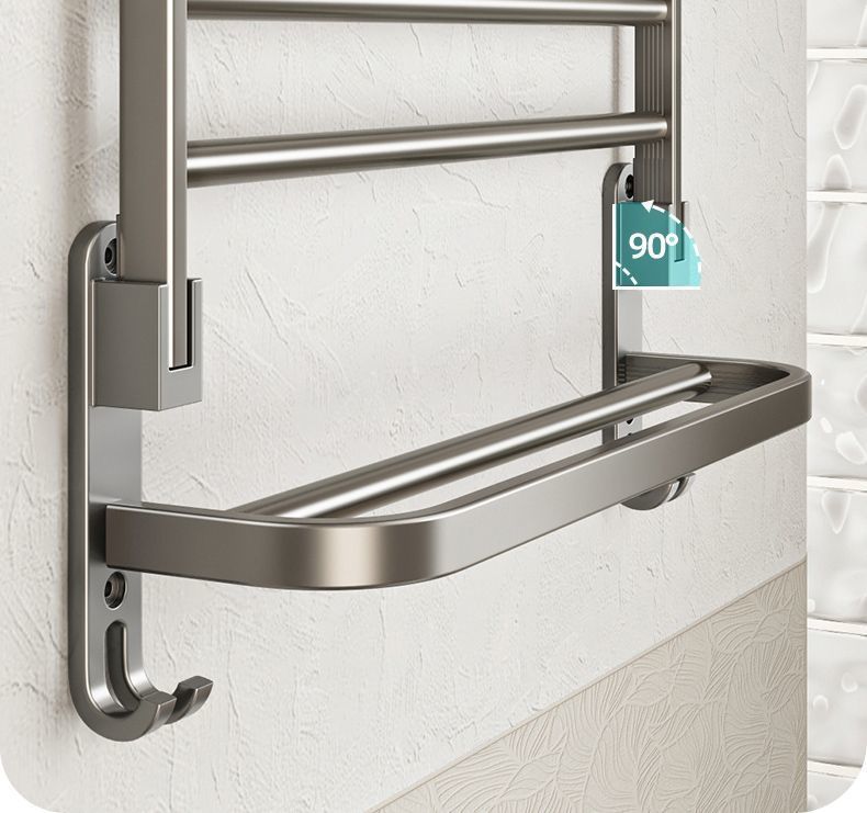 Tiandi Yu Storage Rack No-Drill Bathroom Toilet Wall-Mounted Towel Bar_voghion.com