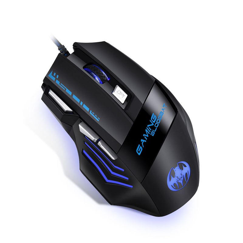 Youbat GM02 Wired Optoelectronic Gaming Mouse 7-Key Luminous Breathing Light Fire Key Computer Configuration_voghion.com