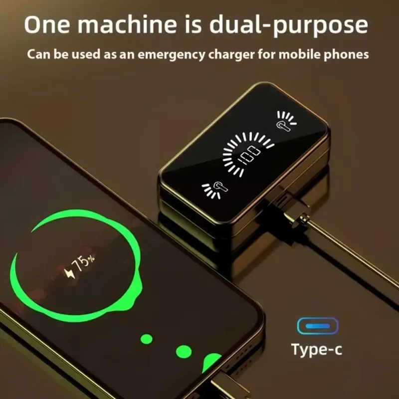 Écouteurs intra-auriculaires sans fil LED TWS, affichage S20, boîte de chargement, stéréo 9D, étanche, Bluetooth 3500, 5.1_voghion.com