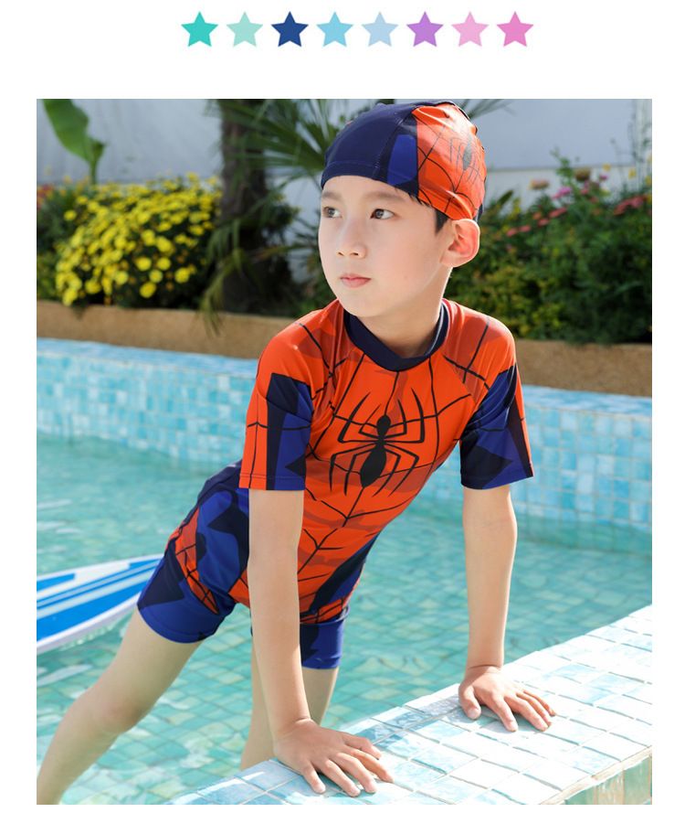 Maillot de bain mère et enfant pour garçons, ensemble une pièce pour enfants, grand maillot de bain pour garçons, petits garçons, séchage rapide, très extensible_voghion.com