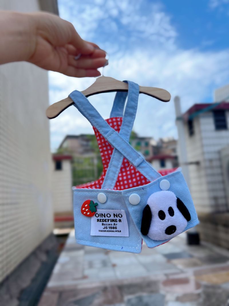 Pet Denim Suspender Skirt Maltese Yorkshire Bichon Teddy Small Summer Thin Dog Clothes_voghion.com