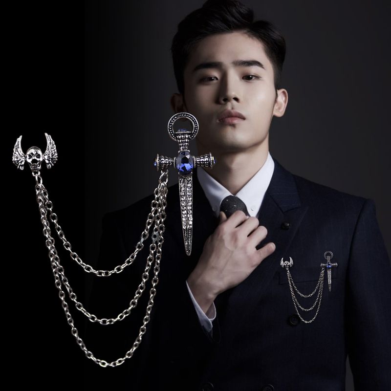 Spilla in lega retrò da uomo e da donna, spilla con distintivo, gioielli da uomo_voghion.com