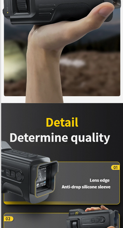 FNIRSI NVS-20 4K Full-Color HD Infrared Device Portable Outdoor Night Vision Optical Imager_voghion.com