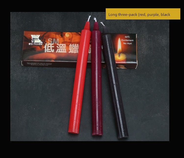 3 PCs Low Temperature Non-Scald Sexy Candles Wax Drip Toys SM Training Tools Sex Product Flirting Les Female Slave_voghion.com