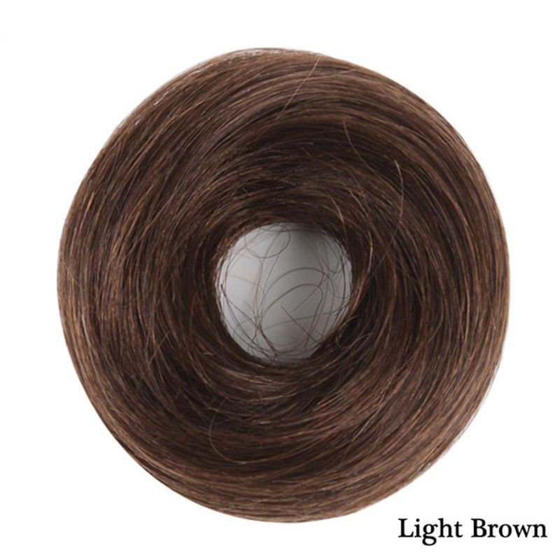 Parūka Savienojuma Matu aplis Dabīgs pūkains Savienojuma Elastīgs matu aplis Ķīmiskās šķiedras matu aplis Bracteate savienojuma galva_voghion.com