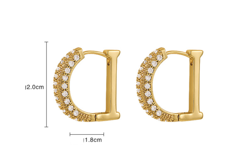 Accessori da donna Dia Set Semplice Temperamento Design Senso Trend Orecchini_voghion.com