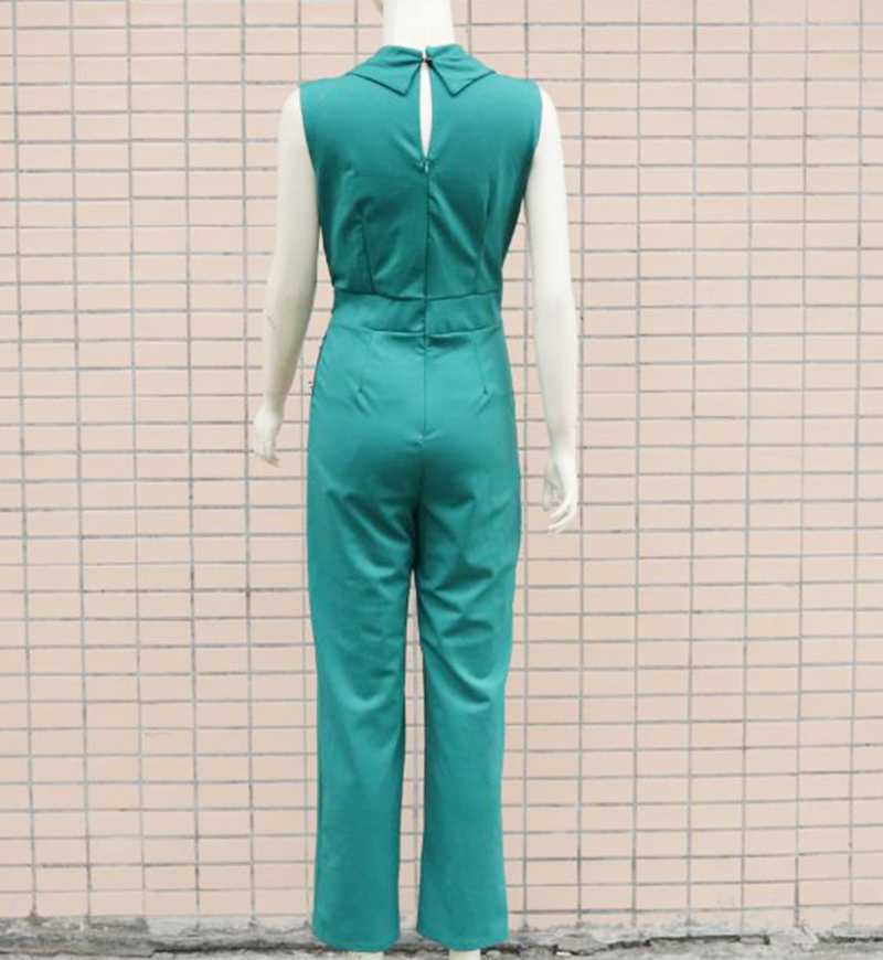 Naisten vaatteet Kevät ja kesä Naisten vaatteet Twist Button V kaula Hihaton Slim Fit haalari ammattikäyttöön_voghion.com