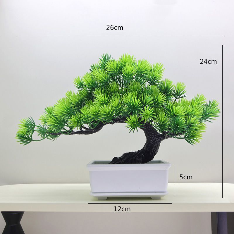 Home Mobili bellezza pino accogliente pino artificiale ingegneria rami pianta verde giardinaggio vaso decorativo aghi di pino rami di pino_voghion.com