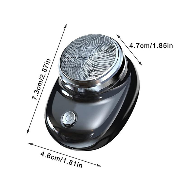 Elektrischer tragbarer Rasierer für Männer, Reisekleidung, nass und trocken, wiederaufladbarer USB-Rasierer, Typ C, zum Aufladen, Mini-Rasierapparat für Männer_voghion.com