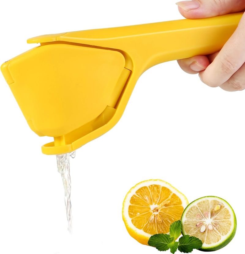 【Space-Saving】Foldable Lemon Press | BPA-Free Food-Grade ABS | Lever-Action Design | Dishwasher Safe | For Lemons/Limes/Small Citrus_voghion.com