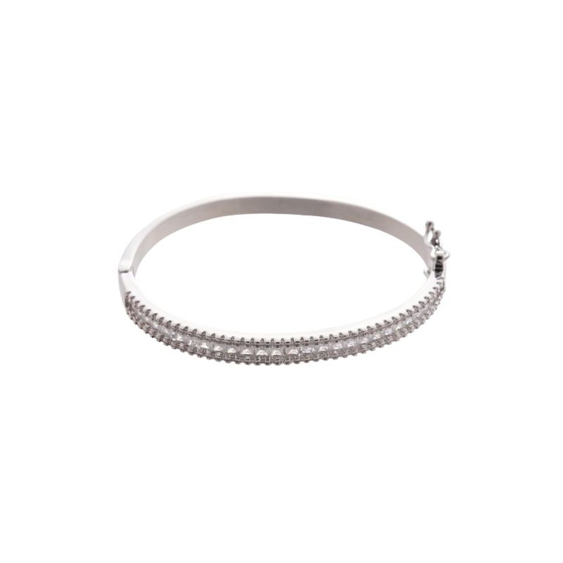 Fivela retangular de zircônia com personalidade feminina, temperamento simples e frio, pulseira de nicho e alta qualidade_voghion.com