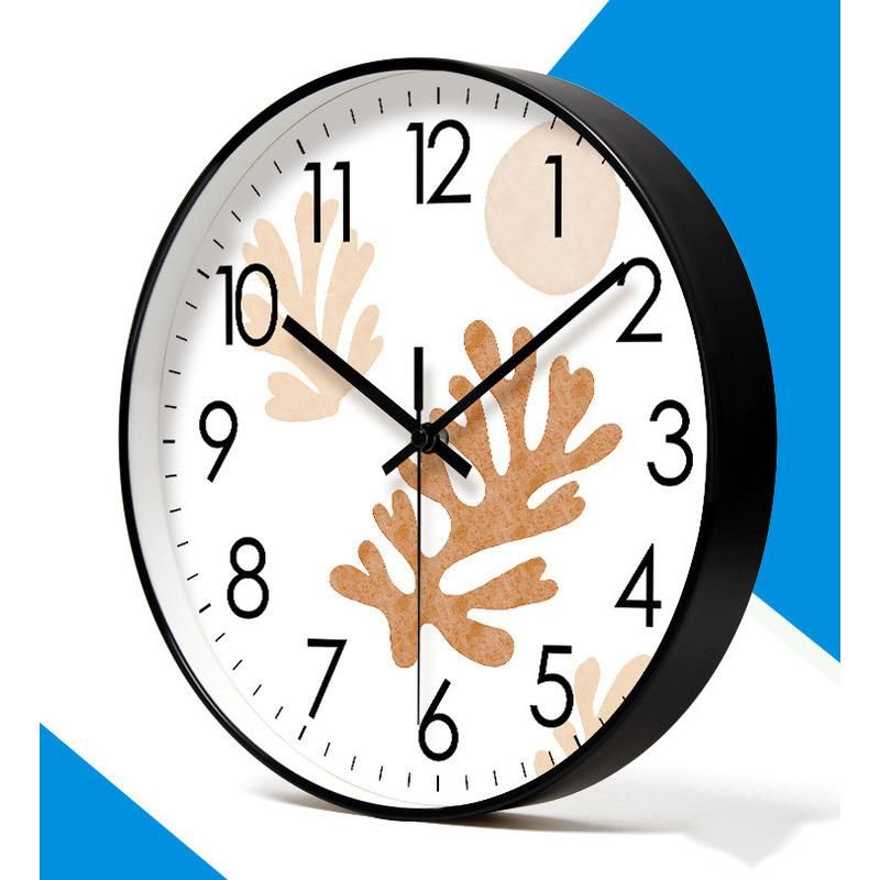 Yipula 6632 Simple Nordic Fashion Living Room Home Wall Watch Silent Sweep Second Quartz Clock_voghion.com