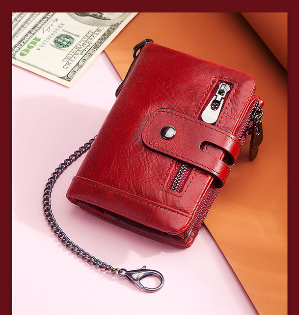 Luxury Desig Bifold Short Wallets Male Hasp Vintage Purse Coin Pouch Multi-functional Card Pocket Genuine Leathe Men Wallet RFID_voghion.com