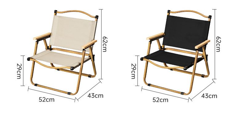 Kermit Outdoor Portable Folding Lightweight Camping Gear Picnic Fishing Stool With Backrest Beach Chair_voghion.com