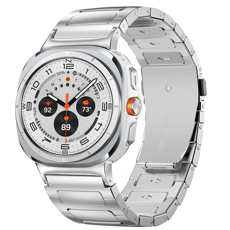 Curea pentru Samsung Galaxy Watch Ultra 47mm din oțel inoxidabil, brățară metalică pentru Samsung Galaxy Ultra, brățară de afaceri pentru bărbați_voghion.com
