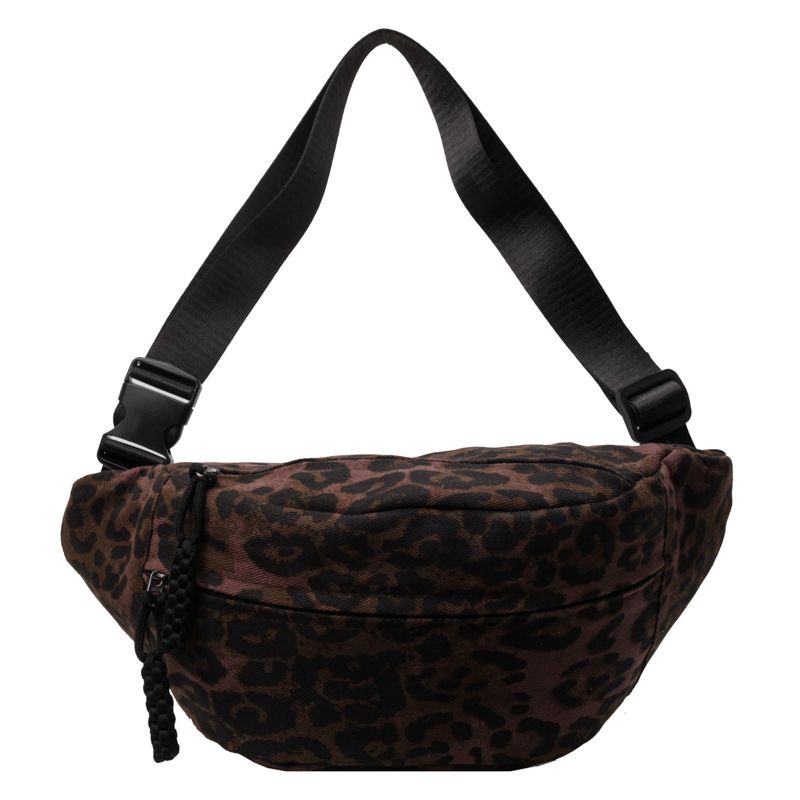 Korean Style Versatile Large Capacity Shoulder For Women 2025 New Trendy Fashion Leopard Print Crossbody Chest Dumpling_voghion.com