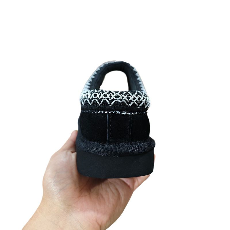 U Ethnic Style Lazy Flat Bottomed Talman Mop Fashionable Warm Integrated Women's Versatile Fur Shoes Thin Sole_voghion.com