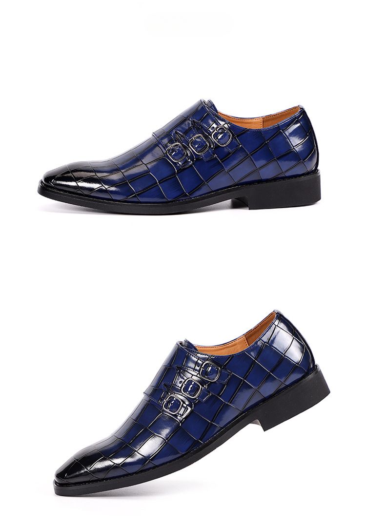 Męskie buty biznesowe casualowe typu oksfordy, formalne, sznurowane, do biura, na imprezy i na co dzień_voghion.com