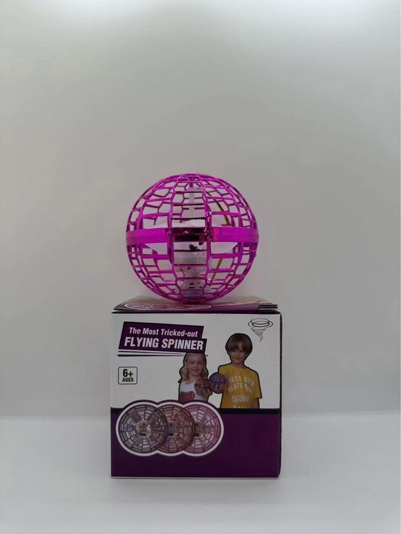 „Magischer UFO-Schwebeball mit intelligenter Gestensteuerung und LED-Leuchten – Interaktives Drehspielzeug für Kinder und Jugendliche (Blau/Rot/Lila)“_voghion.com
