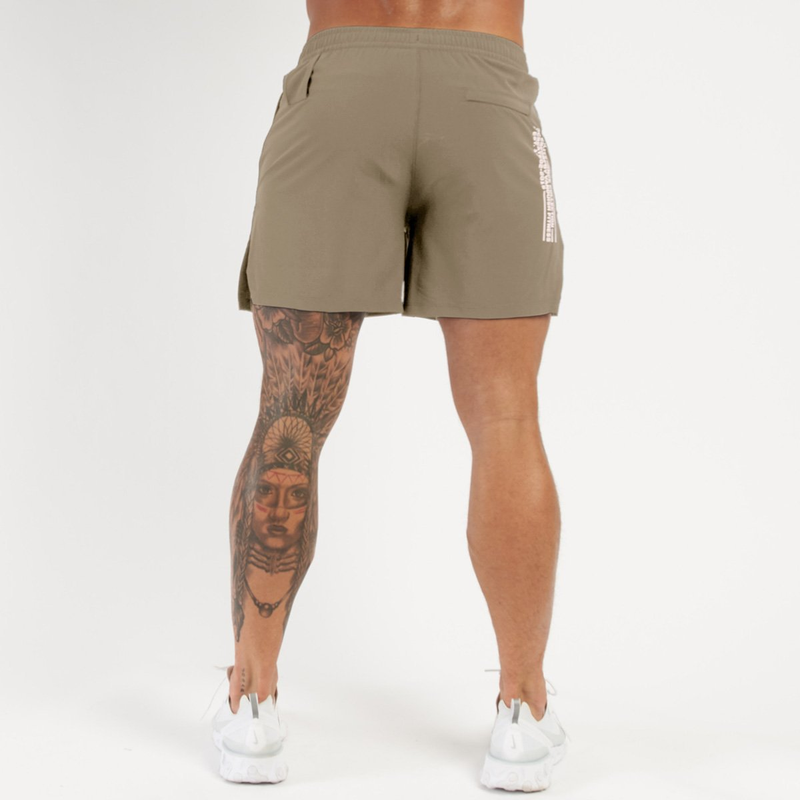 Pantaloncini da palestra Muscle Fit da uomo - Pantaloncini da allenamento da 5" per basket e squat (tessuto elasticizzato ad asciugatura rapida, elastico in vita antiscivolo)_voghion.com