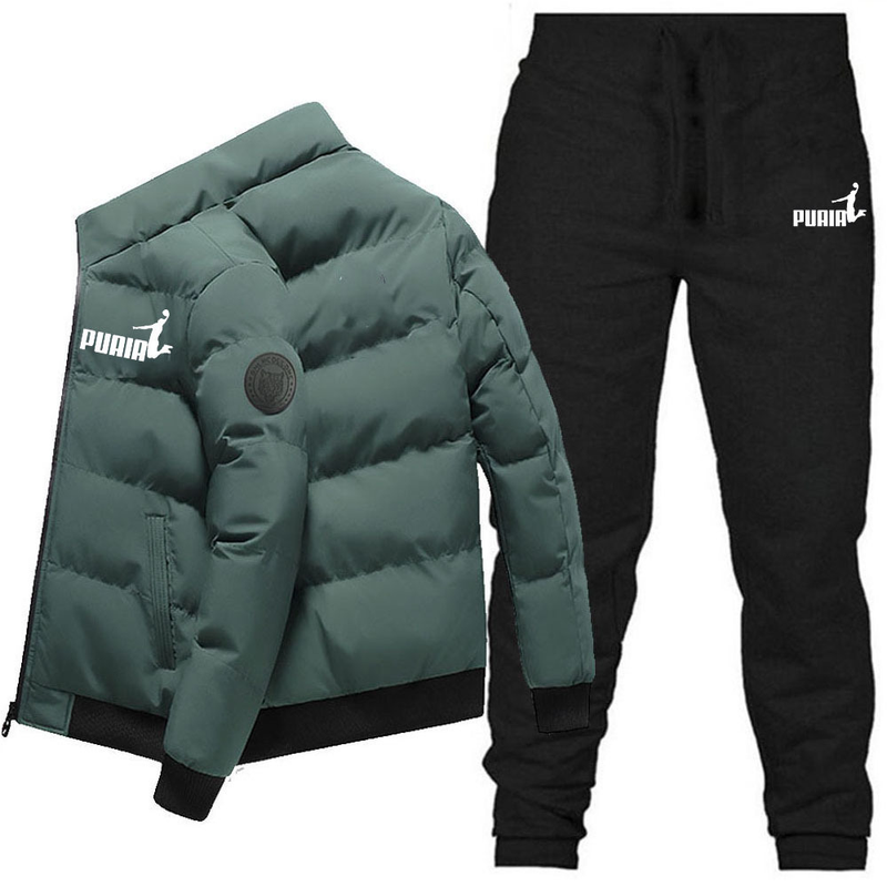 Neue Stehkragenjacke für Herren im Winter, verdickte und warme Baumwolljacke, trendige Marken-Herren-Kurzdaunenjacke_voghion.com