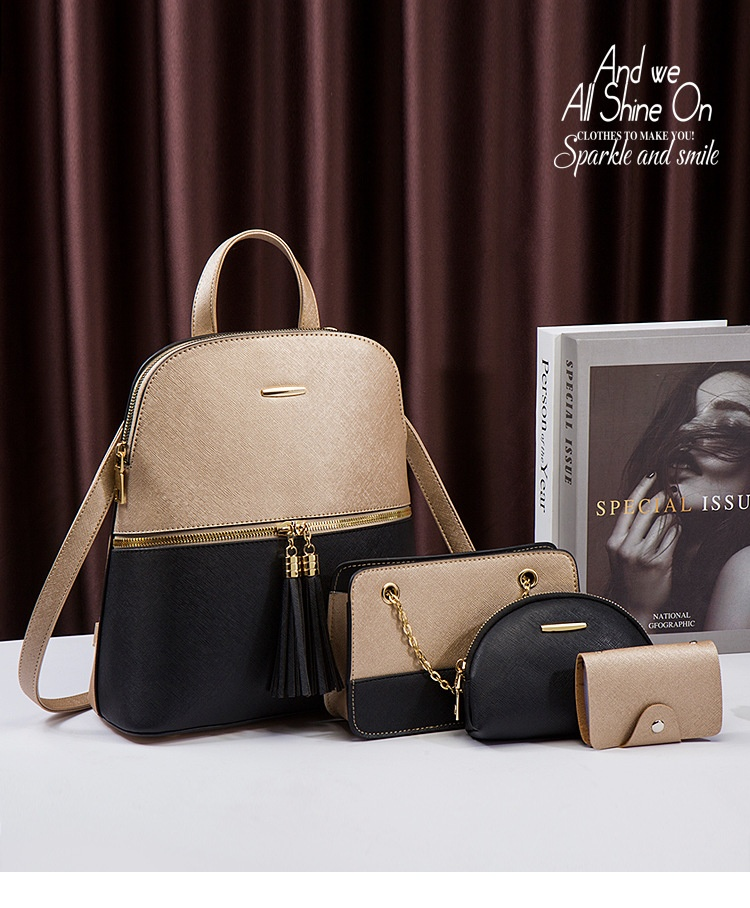 Backpack 2023 New Products Launched Top Quality Large Capacity Four-piece Set Shoulder Crossbody Bag High-end Women's Bag_voghion.com