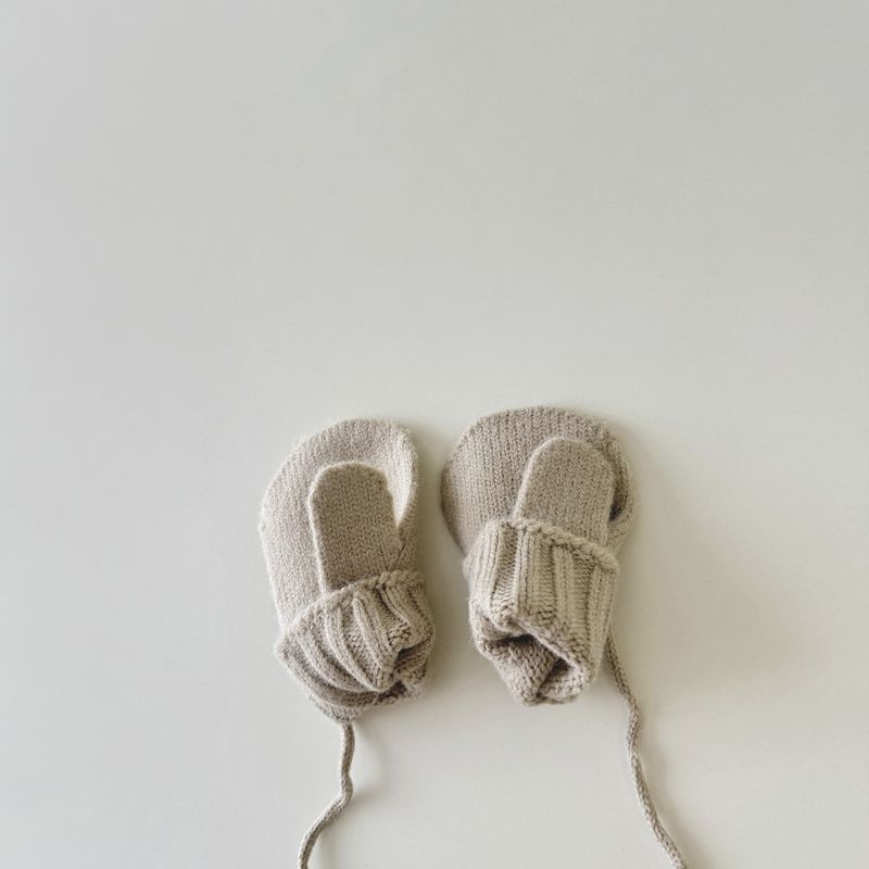 Guanti per bambini Guanti caldi per bambini all'aperto con collo allacciato e chiusura a strappo, autunnali e invernali per bambine_voghion.com