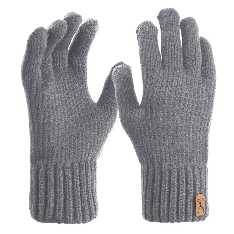 New Winter Knitted G TouchScreen High Quality Male Mitten Thicken Warm Wool Cashmere Solid Color Men Business_voghion.com