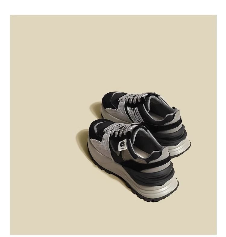 Ruoji 2022 Nuove scarpe Torre Retro Color Matching Frosted Fondo spesso Scarpe sportive casual All-match Scarpe Forrest Gump Donna Autunno e inverno_voghion.com