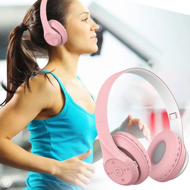 Căști fără fir ST95, pliabile, stereo portabile, practice, compatibile cu Bluetooth, căști Macaron 5.1 pentru jocuri_voghion.com