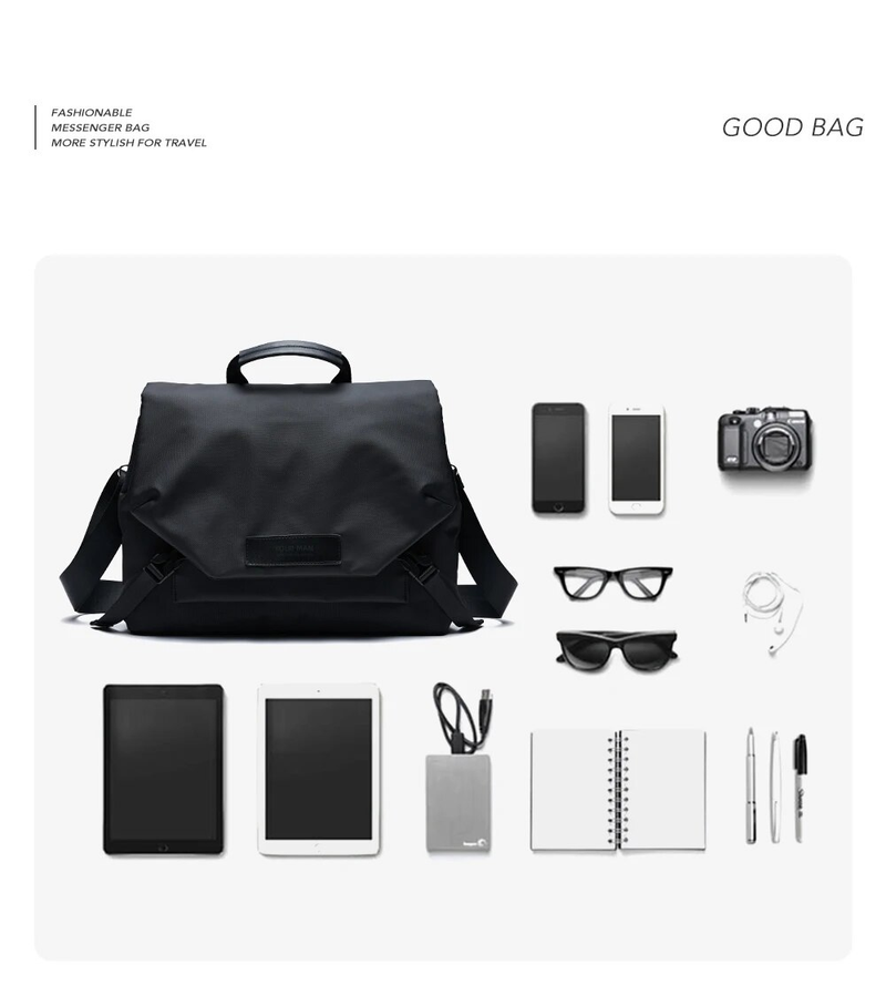 Männer Messenger Taschen Business Crossbody Tasche Grouss Kapazitéit Passend 15 Zoll Laptop Casual Jongen Waasserdicht Schëller Designer_voghion.com