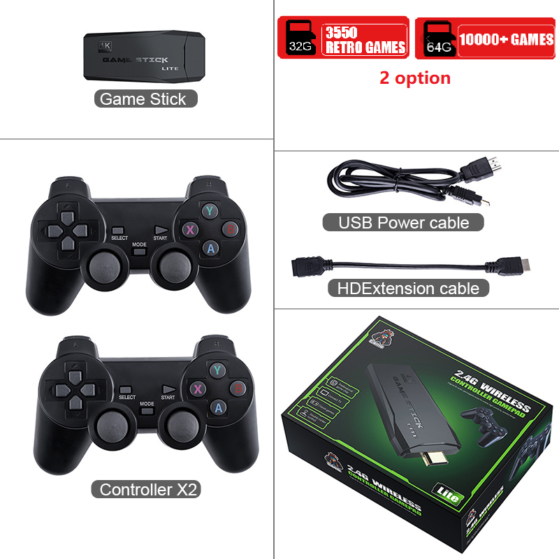 Console de jeu portable Classic 64 Go M8 Lite Stick 4K_voghion.com