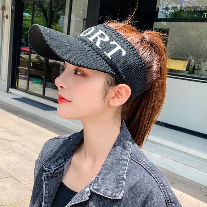 Surge Protection Hut für Damen, Sommer-Bassballkappe im Koran-Stil, Outdoor-Sport-Lauf-Sonnenschutz-Visier-Msh-Hut,_voghion.com