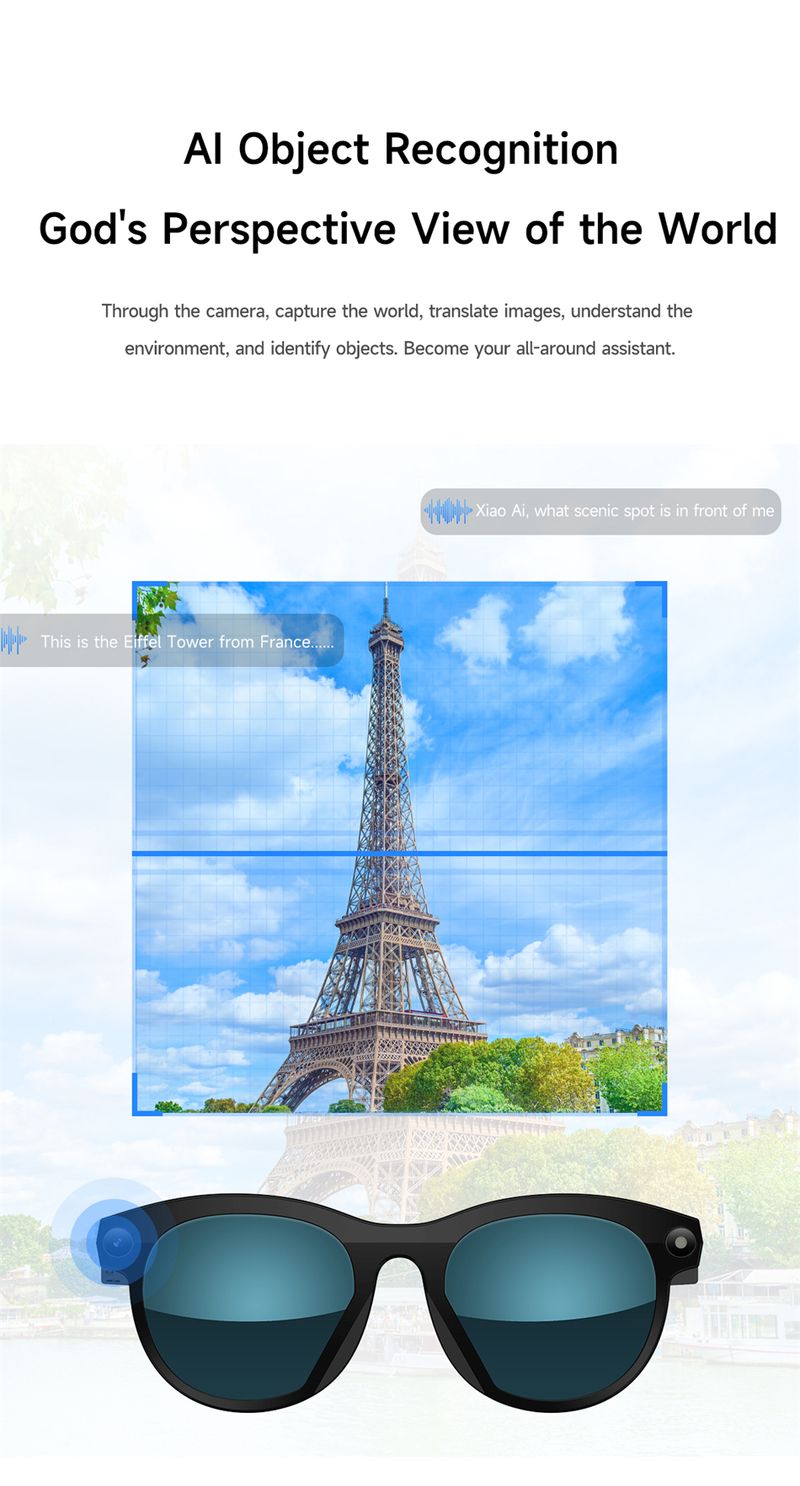 M88 GPT 200MP Camera BT Call 6K HD AI Photograph Smart Glasses Chat 290Mah Voice Assistant Control Smart Glasses For Xiaomi 202_voghion.com