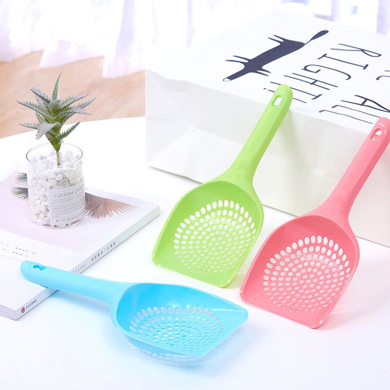 Lopată din plastic pentru excremente de animale, Produse de curățare, Lopată pentru așternut pentru pisici_voghion.com