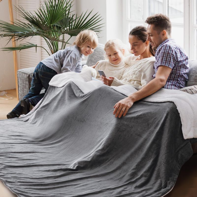 Couverture double épaisseur chaude pour lit d'hiver, couverture polaire douce en flanelle double face, housse de canapé, literie_voghion.com