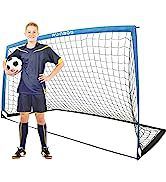 5x3ft Pop-Up Futbol Kalesi - İç/Dış Mekan Antrenmanları ve Uygulamaları İçin Taşınabilir Katlanabilir Futbol Ağı_voghion.com
