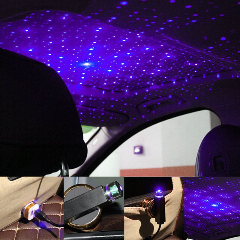 Auto Sternenhimmel USB Atmosphäre Licht Auto Dach Innendekoration Sternenhimmel Decke Projektionslicht_voghion.com