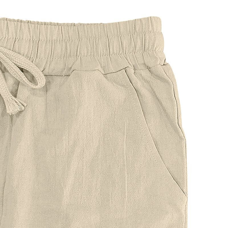 Herrenbekleidung Herrenanzüge Heißer Verkauf Strandhose Leinenhemd Zweiteiliger atmungsaktiver lockerer Trend_voghion.com