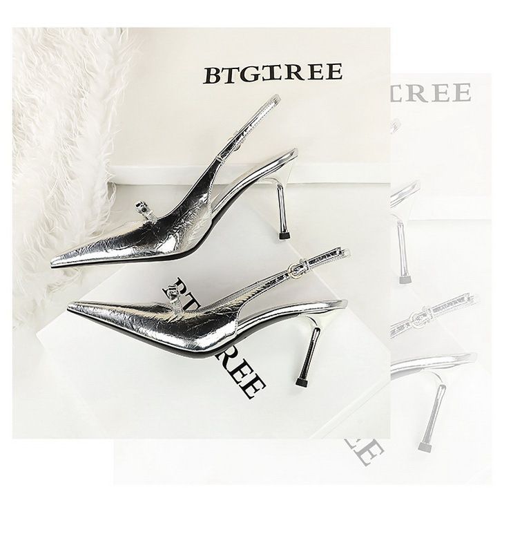 Women's Shoes Pointed Toe High Heels With Stiletto Heels, Bow, Open Back, And Strappy Design – Sexy Women's Shoes._voghion.com