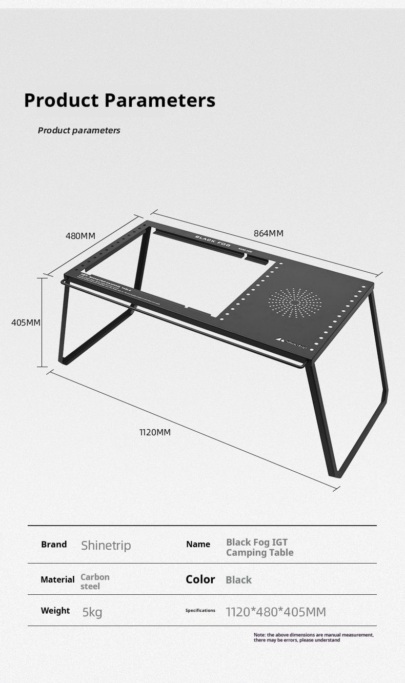 Shanqu Outdoor IGT Free Unidade de armazenamento dobrável portátil destacável para acampamento Mesa de combinação de tabuleiro_voghion.com