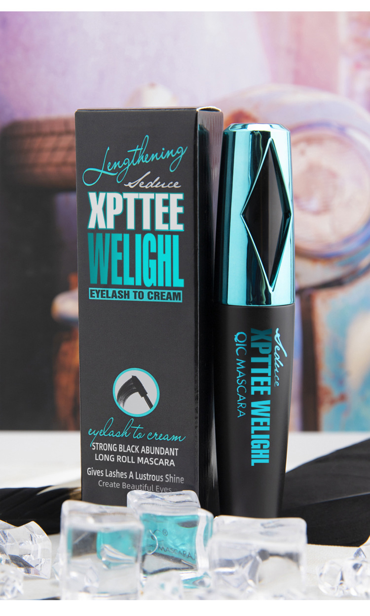 Maquillaje QIC Qinicai 4D Eye Black resistente al agua, rizado, espeso y sin manchas._voghion.com